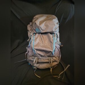 Kelty Asher 55 BackPack For Day Hikes, Backpacking Outdoors Beluga/ Stormy Blue